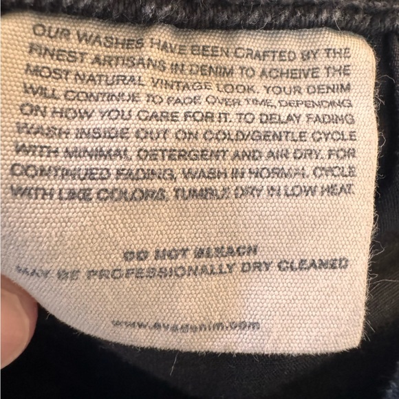 Eve Denim The Charlotte in "Noir" High Rise Wide Leg Black Jeans Size 26 - Picture 14 of 14